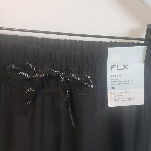 NWT ~ FLX Men's Dynamic Stretch Slim Jogger-Travel / Leisure - Black- XS /A71 - Picture 2 of 6